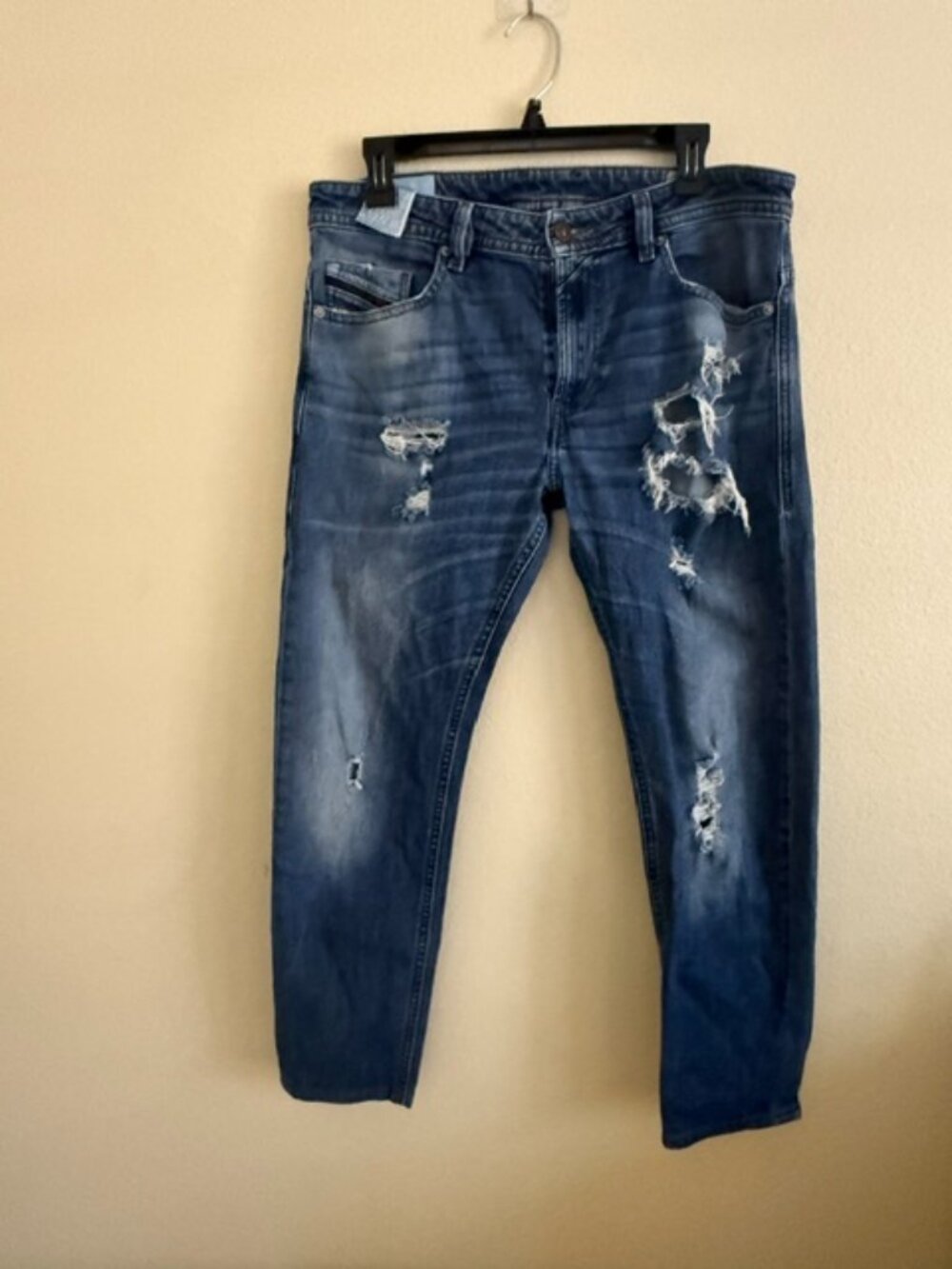 diesel thommer skinny jeans 33 w 32l